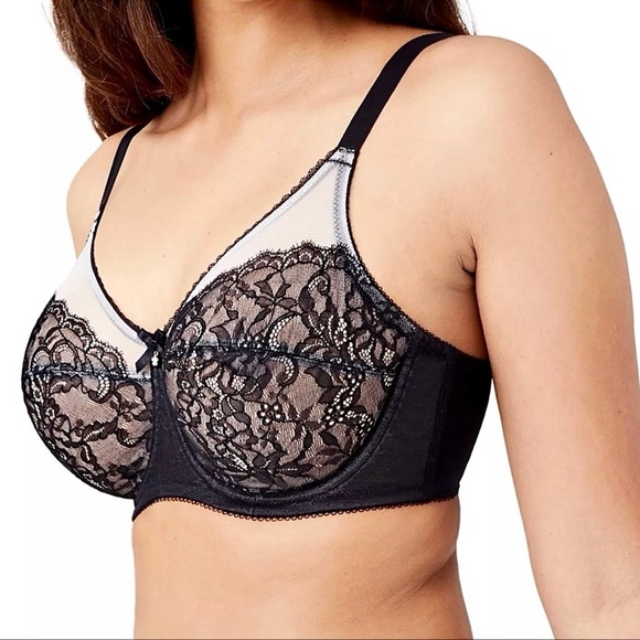 - Wacoal 44F Retro Chic Ultimate Lift Black Underwire Bra! NEW! - Picture 11 of 15